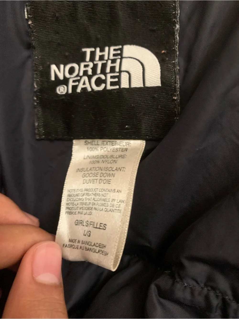 The North Face Kids' Black Down Puffer Jacket